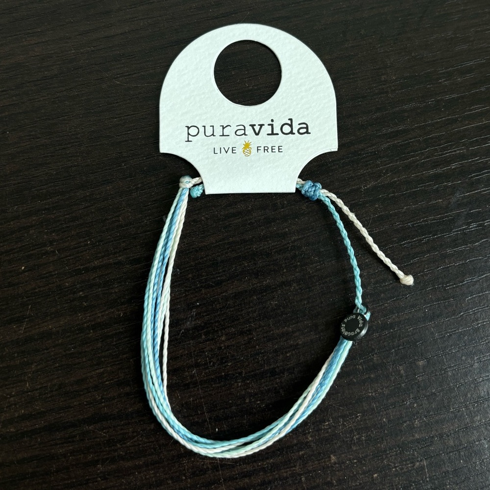 pura vida blue and white bracelets